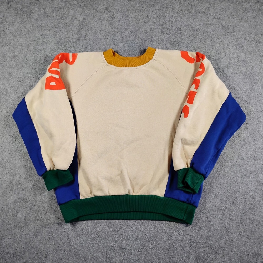 Bobo Choses Kids Colorblock Organic Cotton Sweatshirt B224TC004 Size 8-9Y 134cm